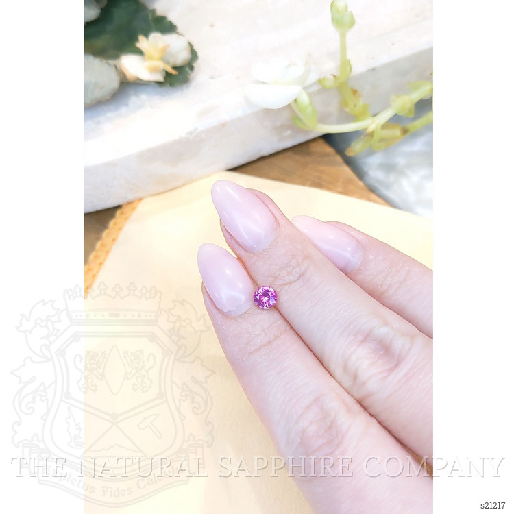 0.56 Ct. Pinkish Purple Sapphire from Ceylon (Sri Lanka)