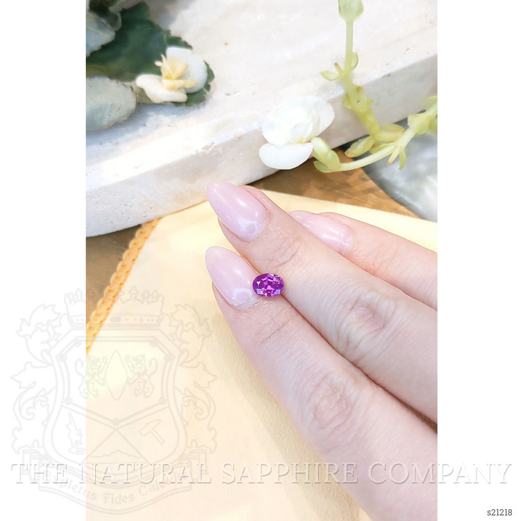 1.27 Ct. Purple Sapphire from Ceylon (Sri Lanka)