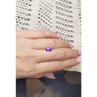1.26 Ct. Pinkish Purple Sapphire from Ceylon (Sri Lanka) Life Style