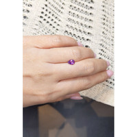 0.81 Ct. Pinkish Purple Sapphire from Ceylon (Sri Lanka) Life Style