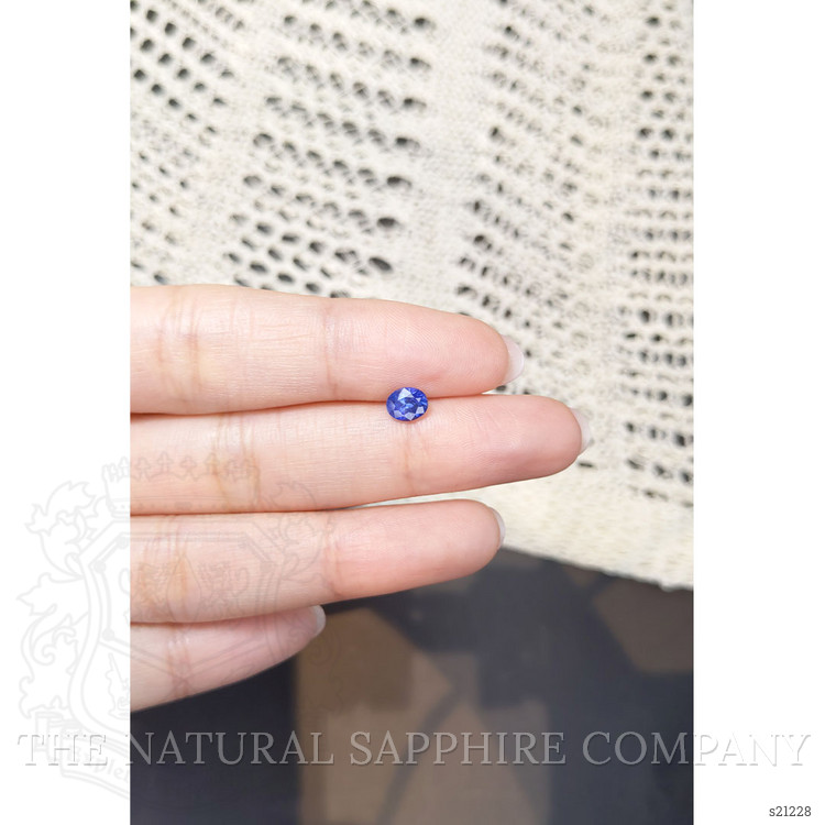 0.79 Ct. Blue Sapphire from Ceylon (Sri Lanka)