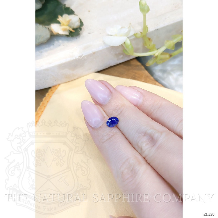 0.94 Ct. Blue Sapphire from Ceylon (Sri Lanka)