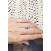 1.11 Ct. Blue Sapphire from Ceylon (Sri Lanka) Life Style