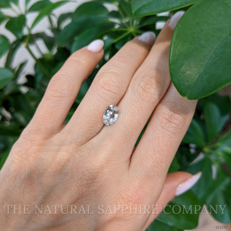 1.77 Ct. White Sapphire from Ceylon (Sri Lanka)