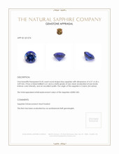 0.45 Ct. Sapphire from Ceylon (Sri Lanka) Appraisal