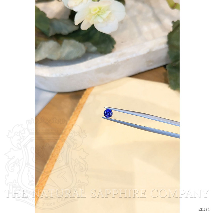 0.45 Ct. Blue Sapphire from Ceylon (Sri Lanka)