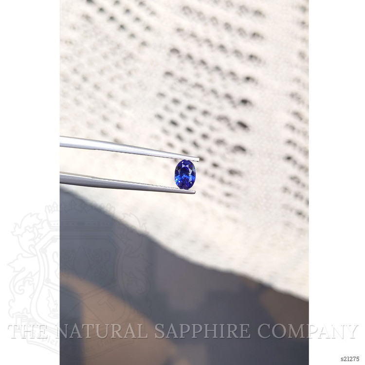 0.84 Ct. Blue Sapphire from Ceylon (Sri Lanka)