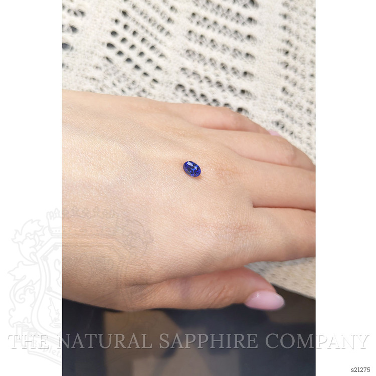 0.84 Ct. Blue Sapphire from Ceylon (Sri Lanka)