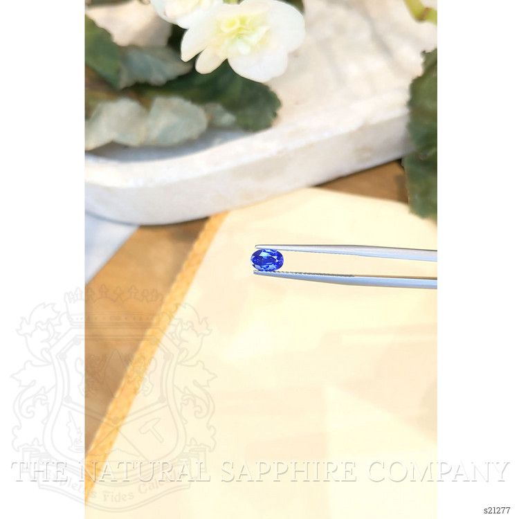 0.81 Ct. Blue Sapphire from Ceylon (Sri Lanka)