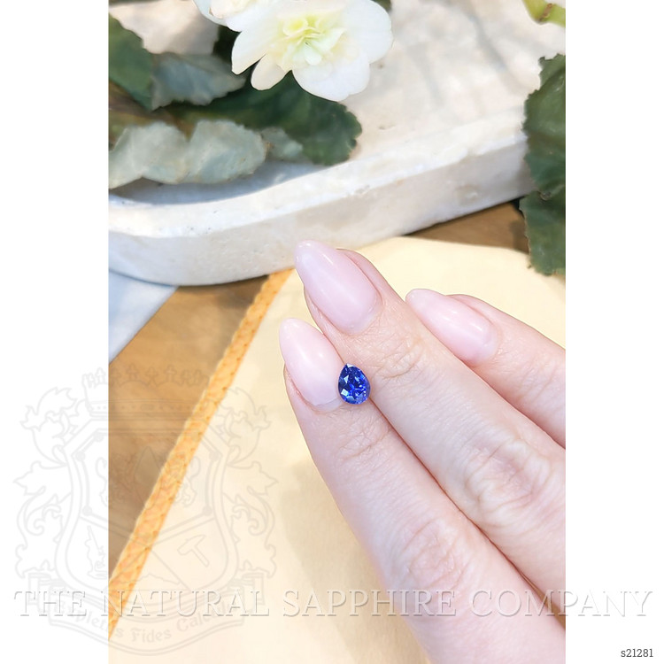 1.15 Ct. Blue Sapphire from Ceylon (Sri Lanka)