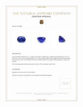 1.19 Ct. Purplish Blue Sapphire from Ceylon (Sri Lanka) Appraisal