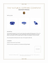 1.24 Ct. Blue Sapphire from Ceylon (Sri Lanka) Appraisal
