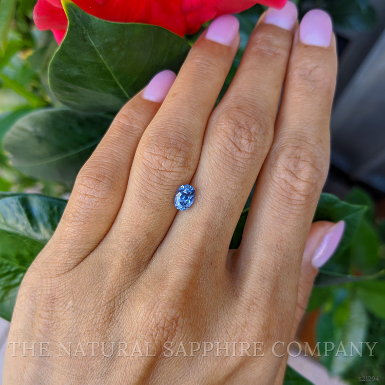 1.24 Ct. Blue Sapphire from Ceylon (Sri Lanka)