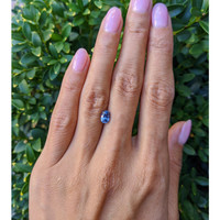 1.24 Ct. Blue Sapphire from Ceylon (Sri Lanka) Life Style