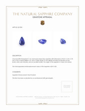 1.66 Ct. Blue Sapphire from Ceylon (Sri Lanka) Appraisal