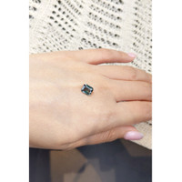 1.61 Ct. Bluish Green Sapphire from Madagascar Life Style