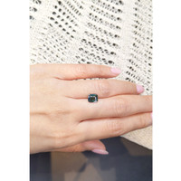 1.61 Ct. Bluish Green Sapphire from Madagascar Life Style