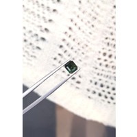 2.11 Ct. Bluish Green Sapphire from Madagascar Life Style