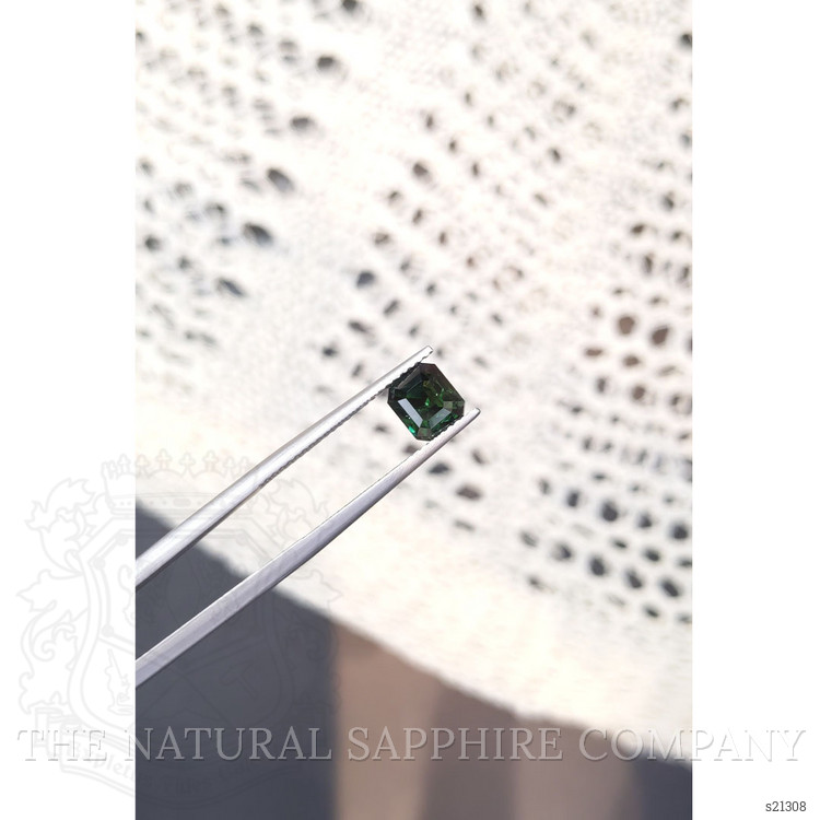 2.11 Ct. Bluish Green Sapphire from Madagascar