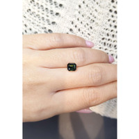 2.11 Ct. Bluish Green Sapphire from Madagascar Life Style