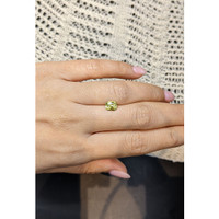 1.21 Ct. Yellowish Green Sapphire from Madagascar Life Style