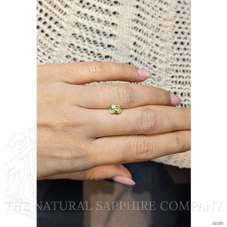1.21 Ct. Yellowish Green Sapphire from Madagascar