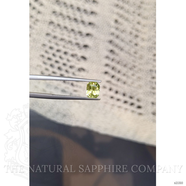 1.21 Ct. Yellowish Green Sapphire from Madagascar