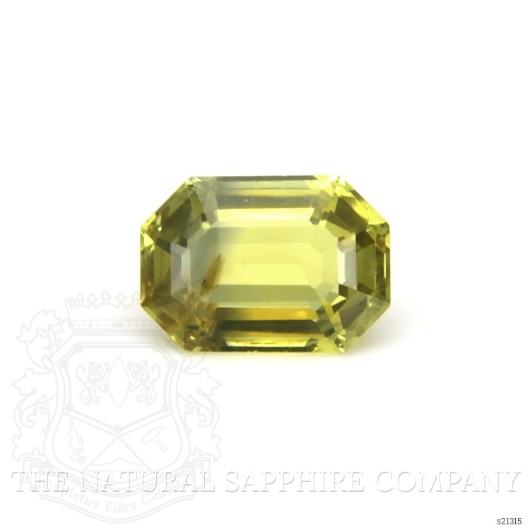 0.82 Ct. Greenish Yellow Sapphire from Madagascar