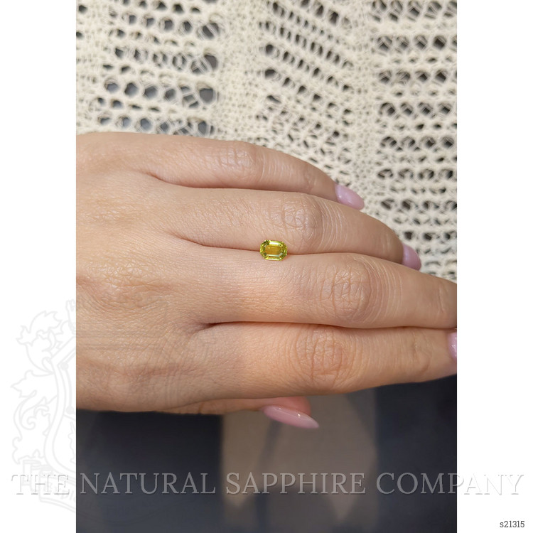0.82 Ct. Greenish Yellow Sapphire from Madagascar
