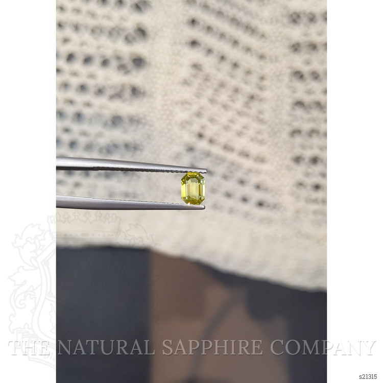 0.82 Ct. Greenish Yellow Sapphire from Madagascar