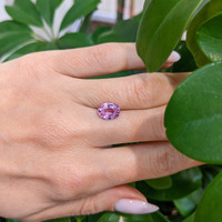 2.36 Ct. Purplish Pink Sapphire from Ceylon (Sri Lanka) Life Style