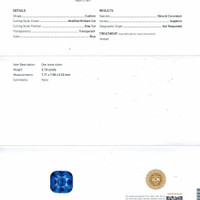 3.10 Ct. Blue Sapphire from Ceylon (Sri Lanka) Scan Report