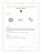 1.35 Ct. Sapphire from Ceylon (Sri Lanka) Appraisal