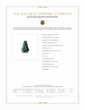 1.18 Ct. Bluish Green Sapphire from Madagascar Scan Report