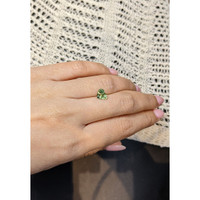 1.63 Ct. Yellowish Green Sapphire from Madagascar Life Style