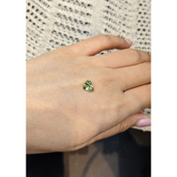 1.63 Ct. Yellowish Green Sapphire from Madagascar Life Style