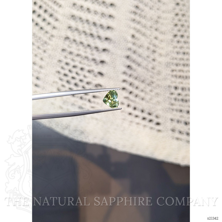 1.63 Ct. Yellowish Green Sapphire from Madagascar