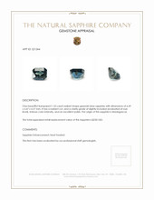 1.53 Ct. Sapphire from Madagascar Appraisal