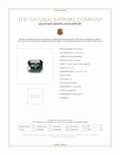 1.53 Ct. Greenish Blue Sapphire from Madagascar Scan Report