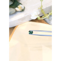 1.58 Ct. Bluish Green Sapphire from Madagascar Life Style