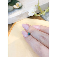 0.90 Ct. Greenish Blue Sapphire from Madagascar Life Style
