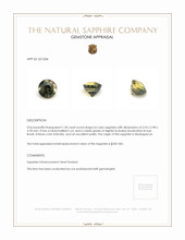 1.30 Ct. Sapphire from Madagascar Appraisal