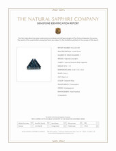 1.10 Ct. Greenish Blue Sapphire from Madagascar Scan Report