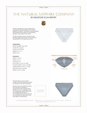 1.10 Ct. Greenish Blue Sapphire from Madagascar 3 D Scan Report