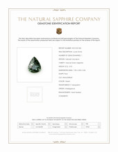 0.92 Ct. Green Sapphire from Madagascar Scan Report