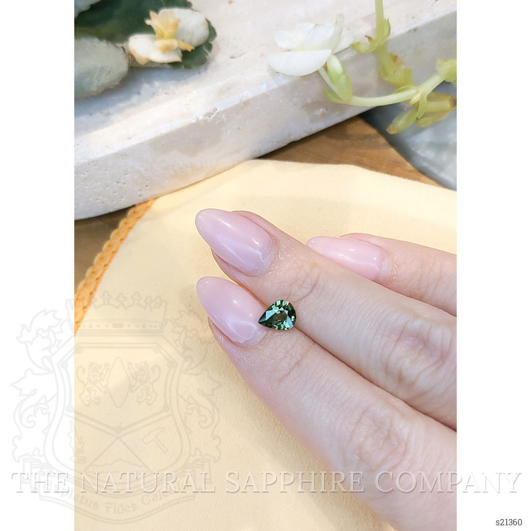 0.92 Ct. Green Sapphire from Madagascar