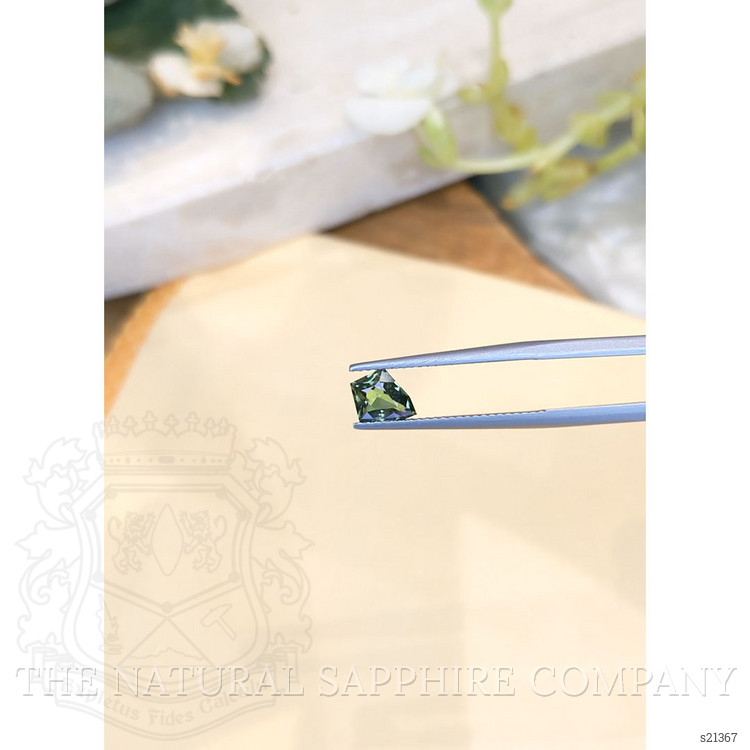 0.95 Ct. Green Sapphire from Madagascar