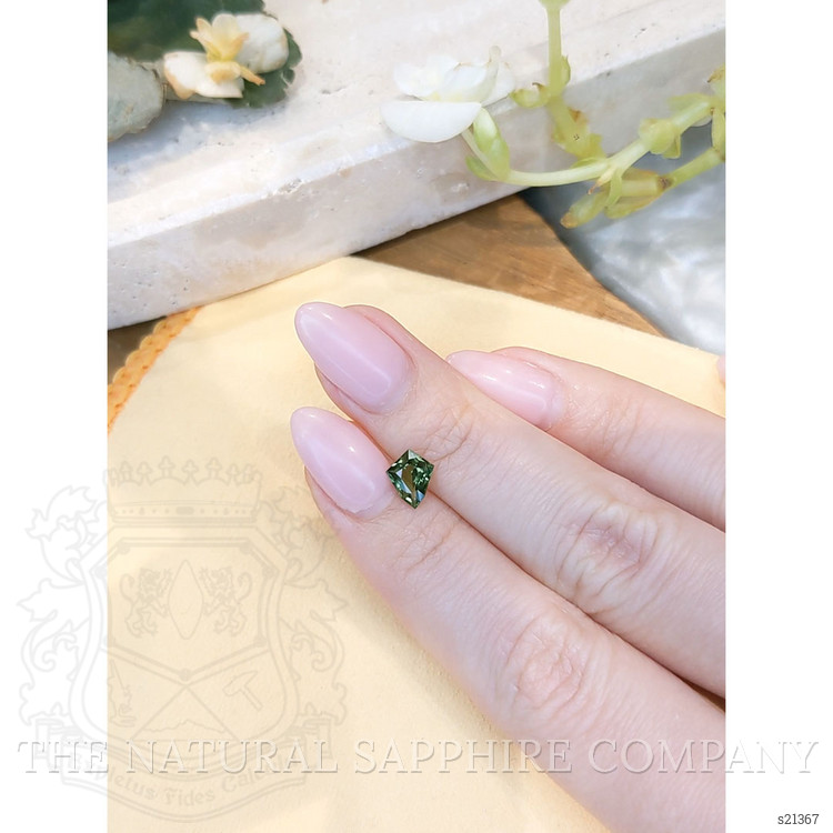 0.95 Ct. Green Sapphire from Madagascar