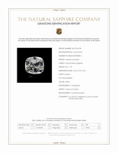 1.78 Ct. White Sapphire from Ceylon (Sri Lanka) Scan Report