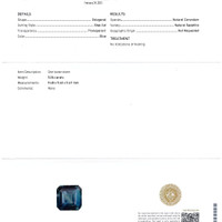 5.06 Ct. Greenish Blue Sapphire from Ceylon (Sri Lanka) Scan Report